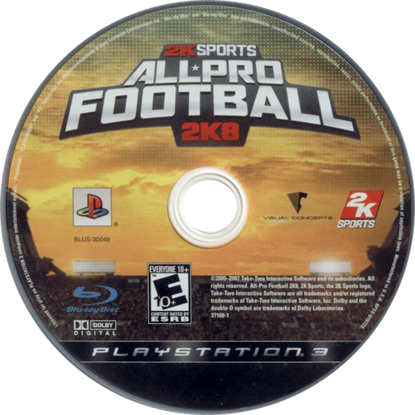 All-Pro Football 2K8 — support-texture (US)