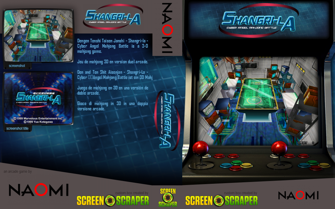 Dengen Tenshi Taisen Mahjong Shangri-La — box-texture (SS)
