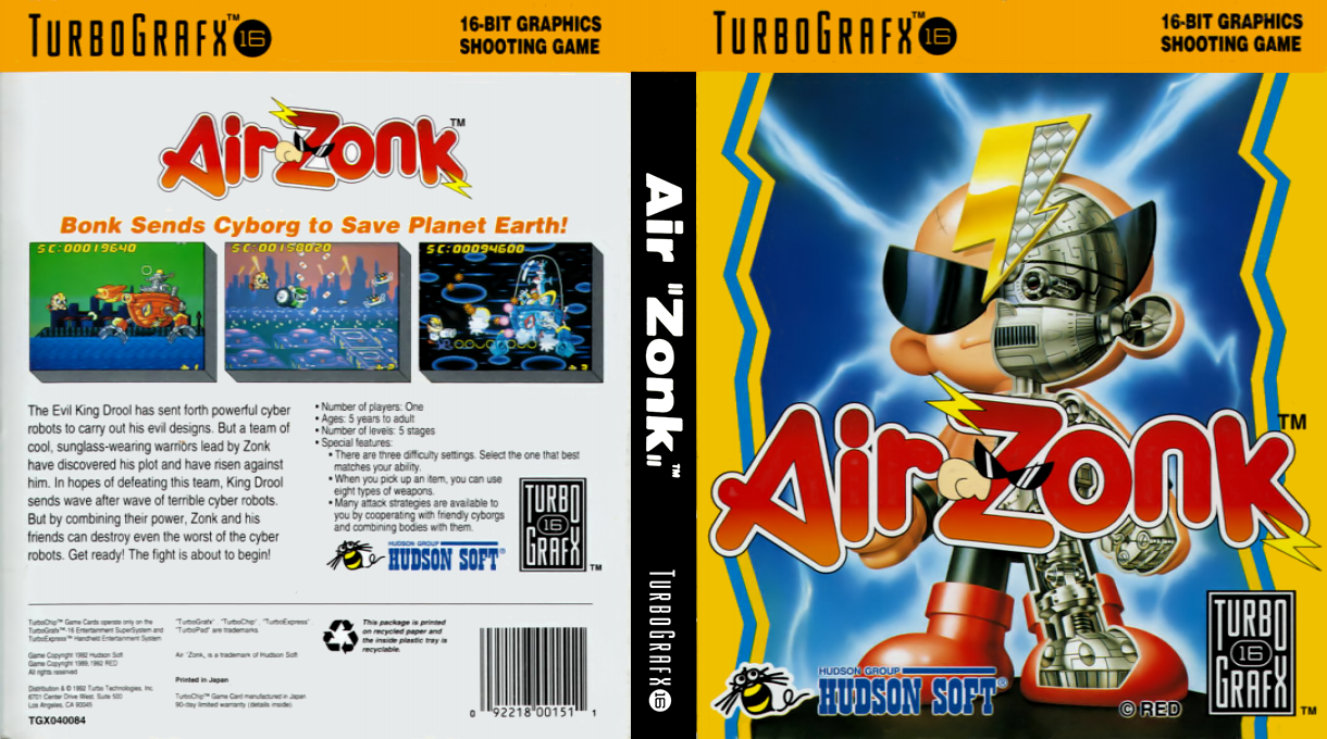 PC Denjin - Punkic Cyborgs — box-texture (US)