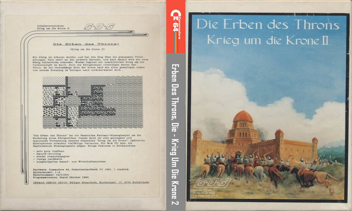 Successors of the Throne, The - War for the Crown II — box-texture (DE)