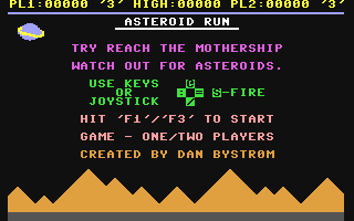 Asteroid Run — sstitle (WOR)