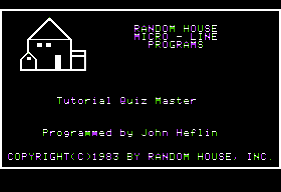 Tutorial Quiz Master — sstitle (WOR)