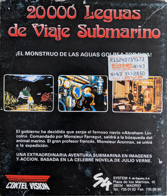 20,000 Leagues Under The Sea — box-2D-back (SP)