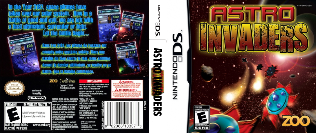 Astro Invaders — box-texture (US)