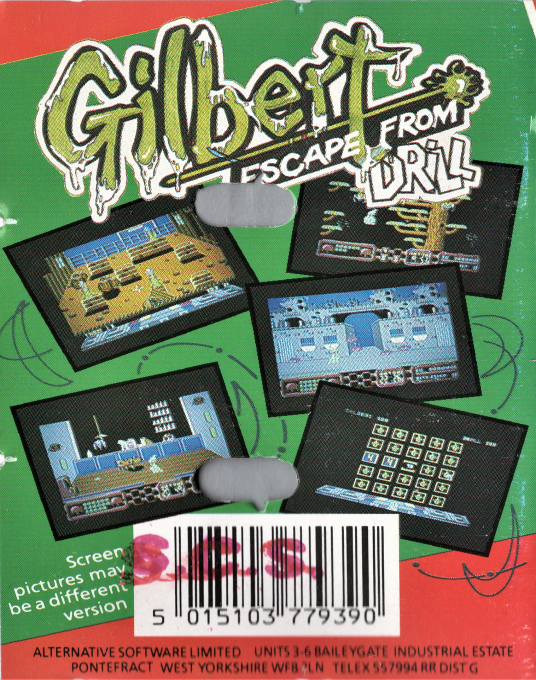 Gilbert - Escape From Drill — box-2D-back (EU)