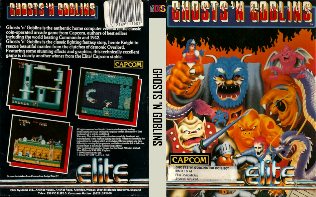 Ghosts 'n Goblins — box-texture (EU)
