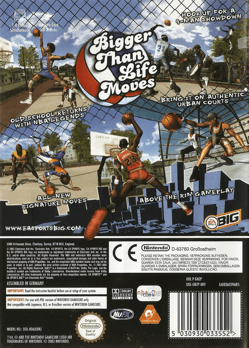 NBA Street Vol. 2 — box-2D-back (EU)