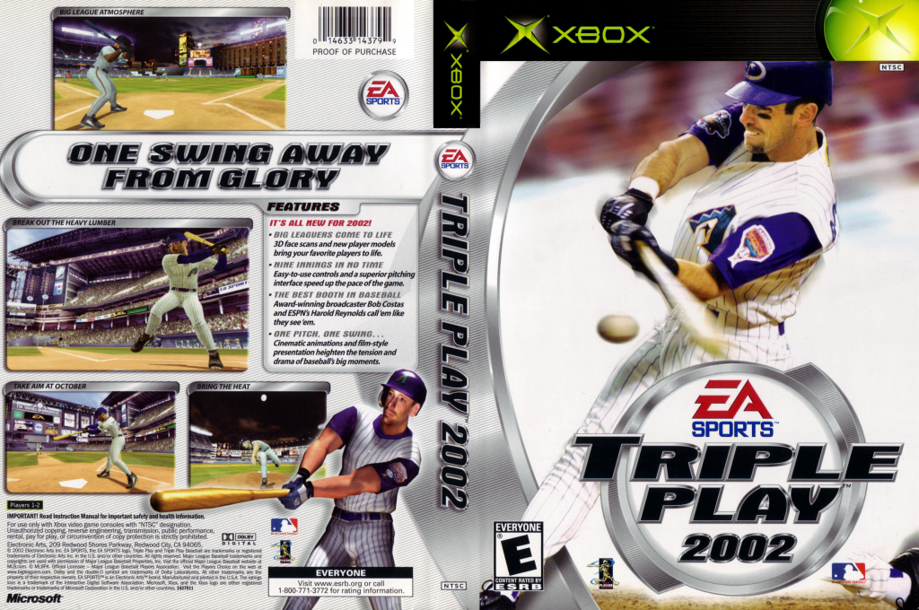 Triple Play 2002 — box-texture (US)