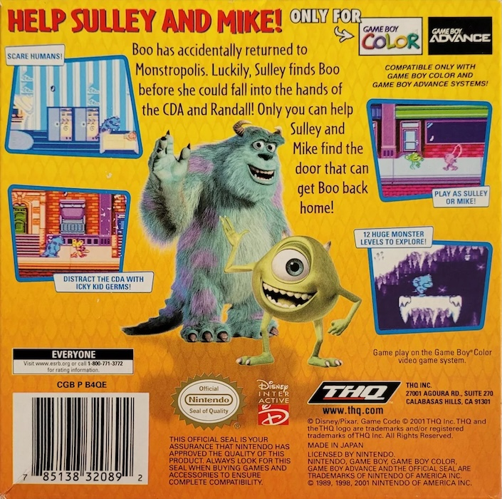 Monsters, Inc. — box-2D-back (US)
