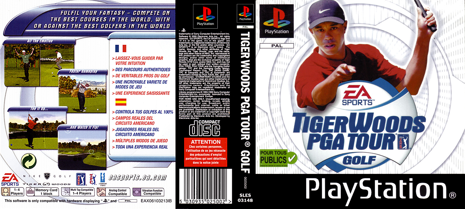 Tiger Woods Pga Tour Golf — box-texture (EU)