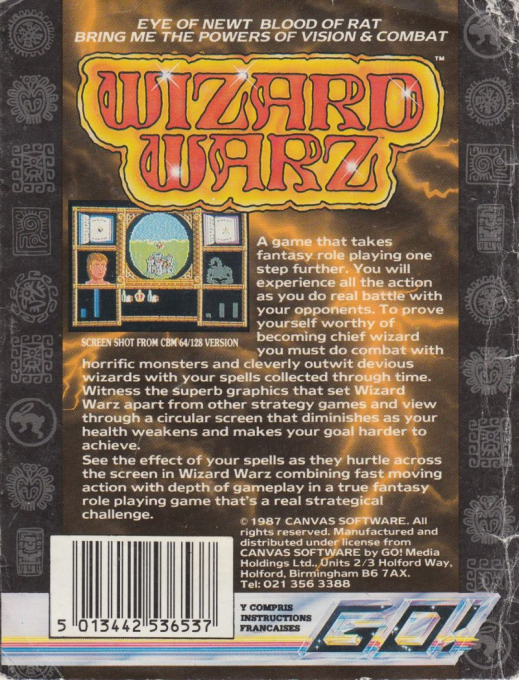 Wizard Warz — box-2D-back (EU)