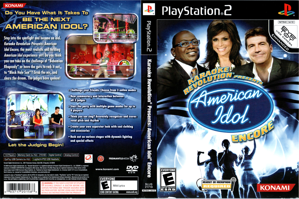Karaoke Revolution Presents - American Idol Encore — box-texture (US)