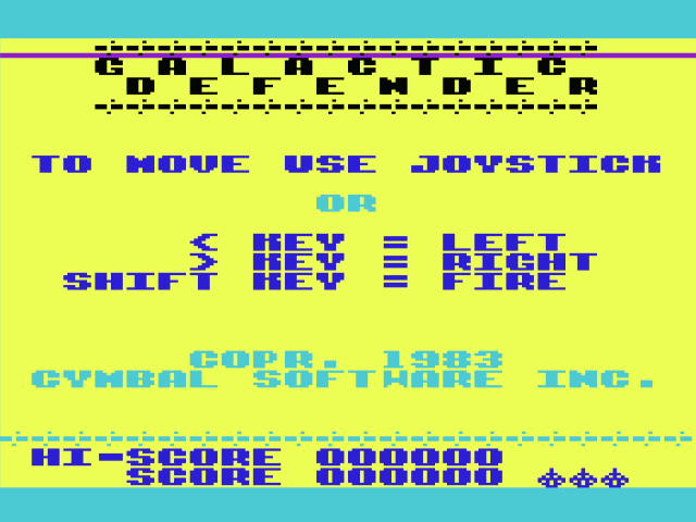 Galactic Defender — sstitle (WOR)