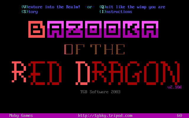 Bazooka of the Red Dragon box art