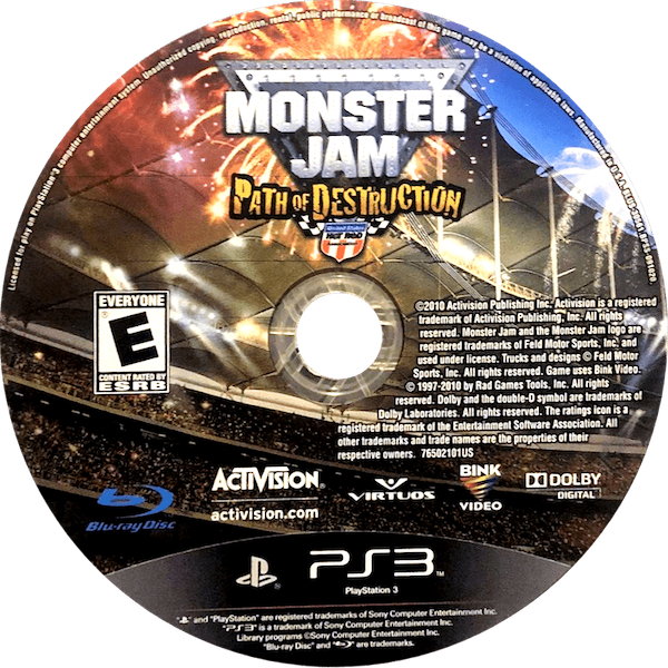 Monster Jam - Path of Destruction — support-texture (US)