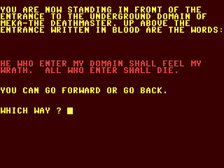 Deathmaster : The Dungeons of Death — ss (WOR)