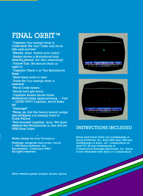 Final Orbit — box-2D-back (US)