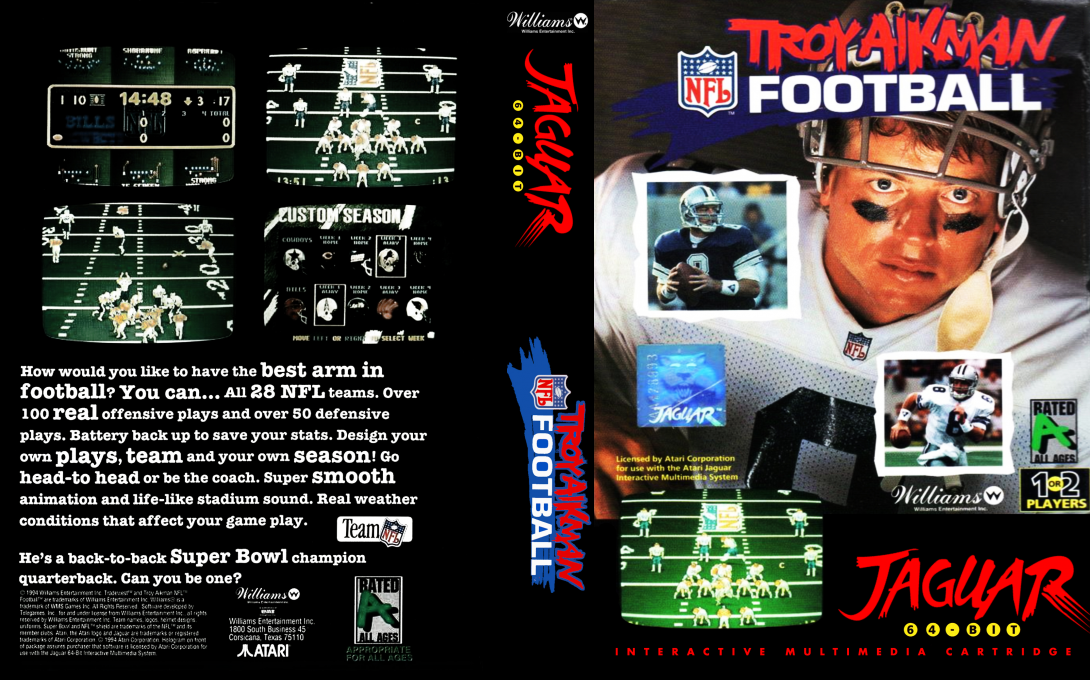 Troy Aikman NFL Football — box-texture (WOR)