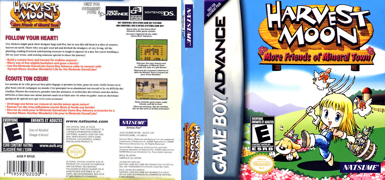 Harvest Moon - More Friends of Mineral Town — box-texture (US)
