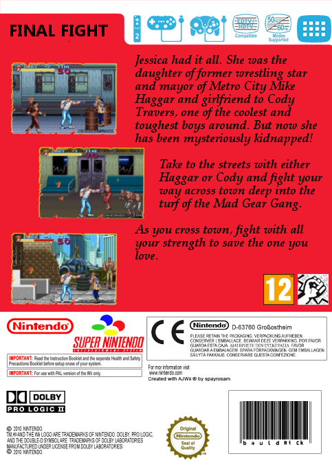 Final Fight — box-2D-back (UK)