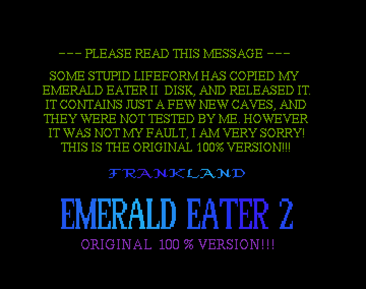 Emerald Eater 2 - Original Version — sstitle (WOR)