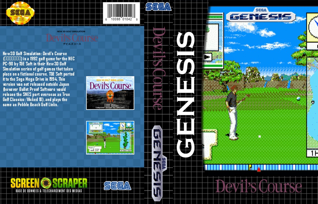 New 3d Golf Simulation - Devil's Course — box-texture (SS)