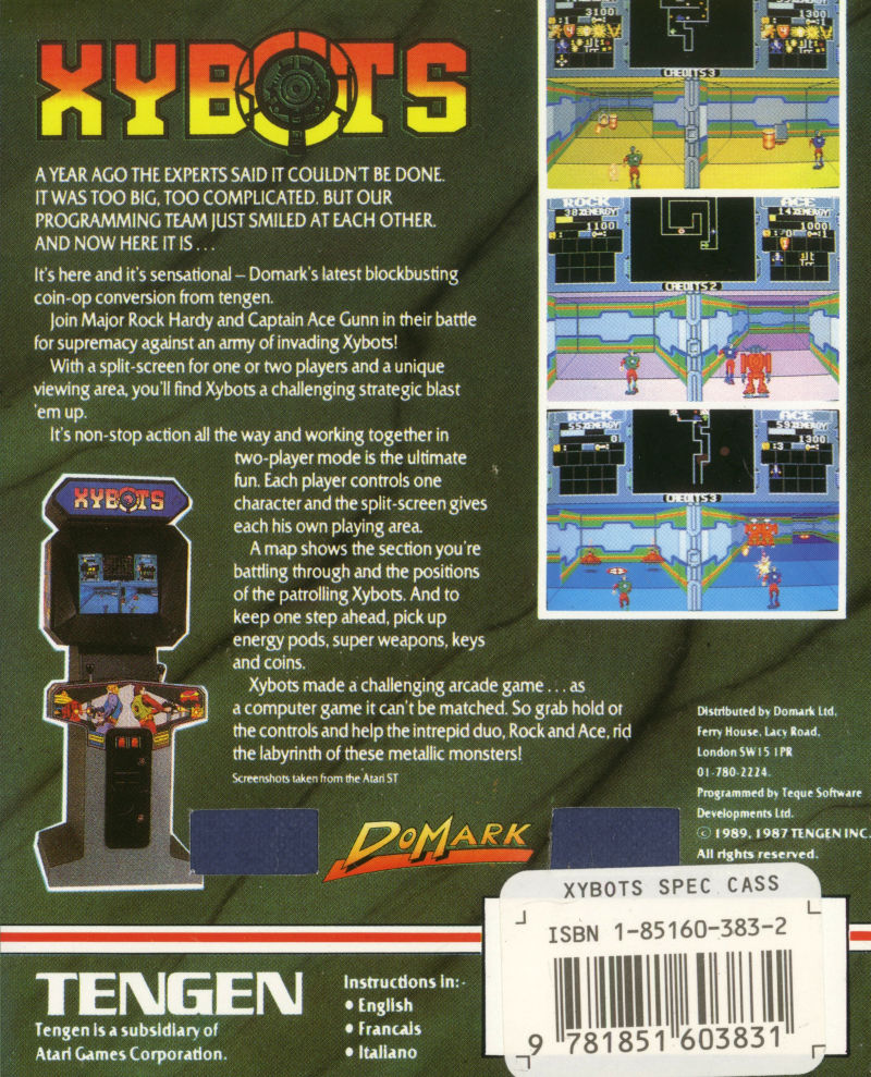 Xybots — box-2D-back (EU)