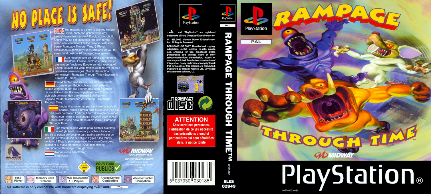 Rampage Through Time — box-texture (EU)