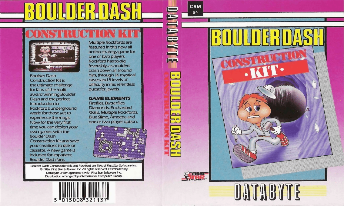 Boulder Dash Construction Kit — box-texture (EU)
