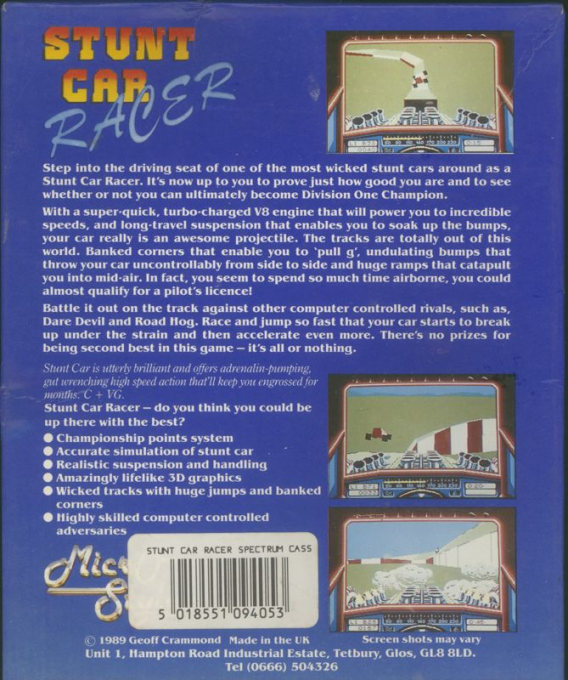 Stunt Car Racer — box-2D-back (EU)