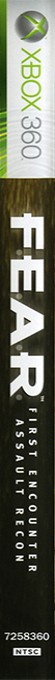 F.E.A.R. - First Encounter Assault Recon — box-2D-side (US)
