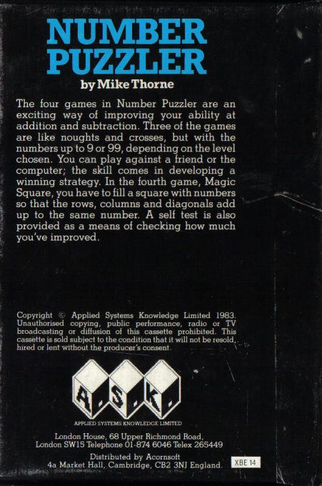 Number Puzzler — box-2D-back (EU)