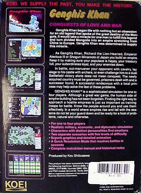 Genghis Khan — box-2D-back (US)