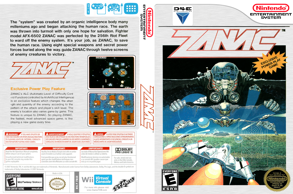 Zanac — box-texture (US)