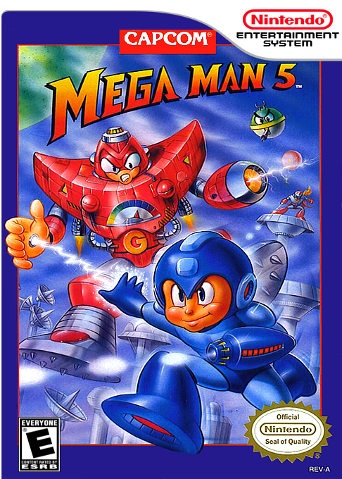 Mega Man 5 box art