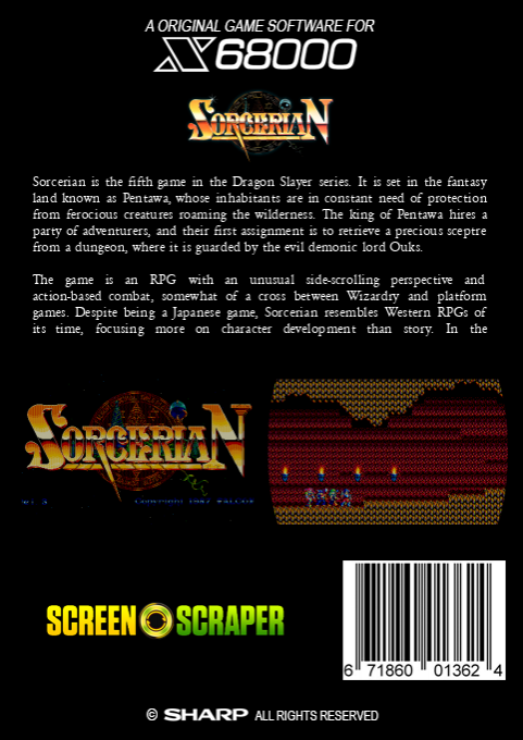 Sorcerian — box-2D-back (SS)