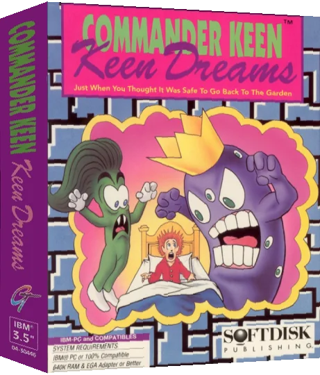 Commander Keen - Keen Dreams — box-3D (US)
