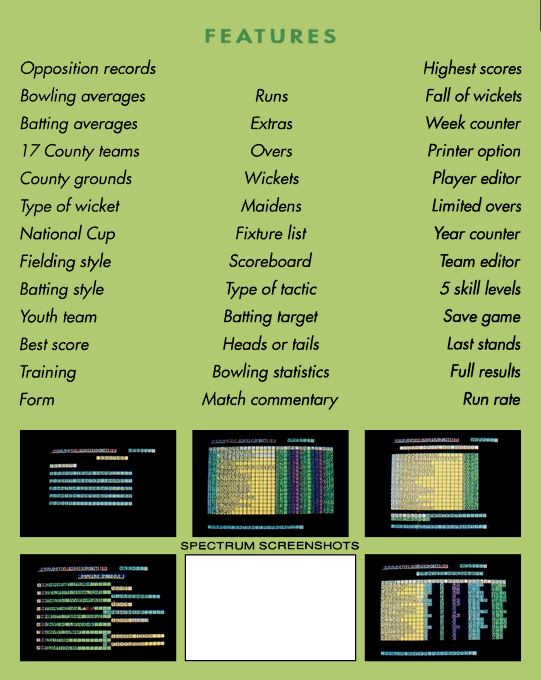 County Cricket — box-2D-back (EU)