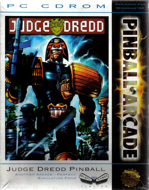 Judge Dredd Pinball box art