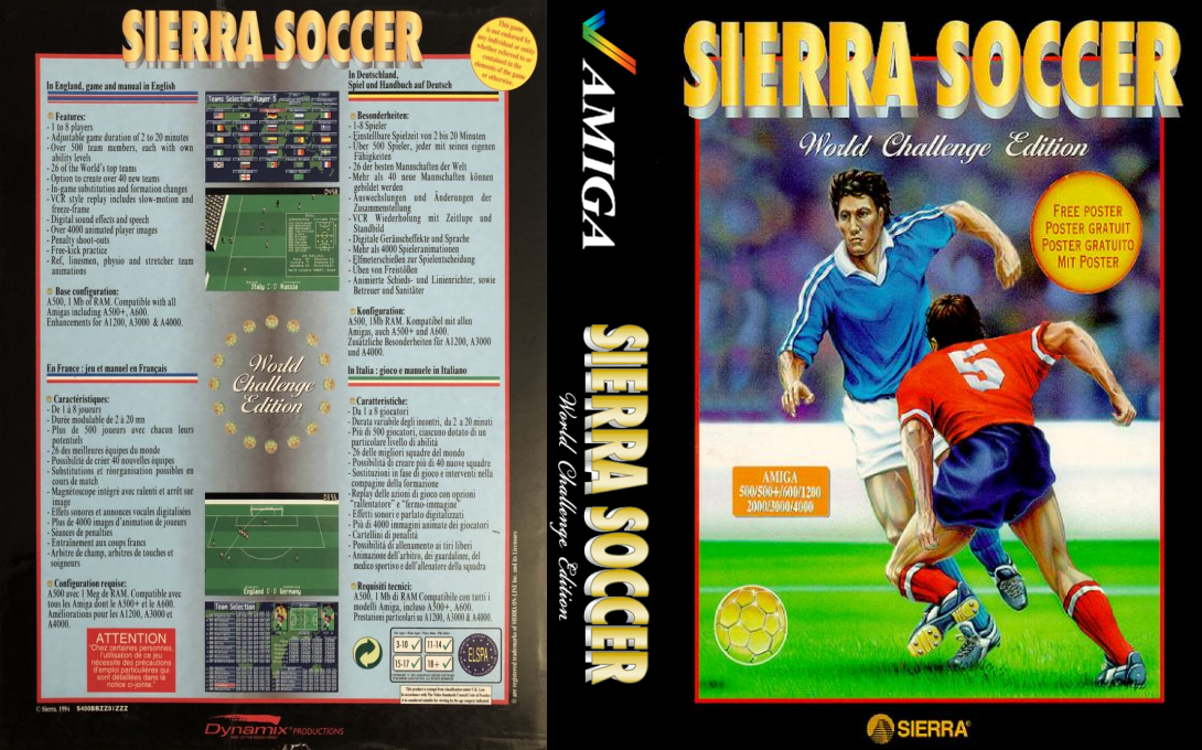 Sierra Soccer - World Challenge Edition — box-texture (WOR)