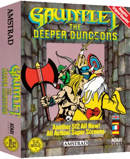 Gauntlet - The Deeper Dungeons — box-3D (EU)