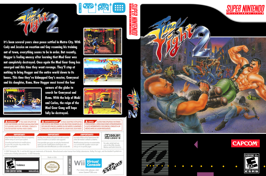 Final Fight 2 — box-texture (US)