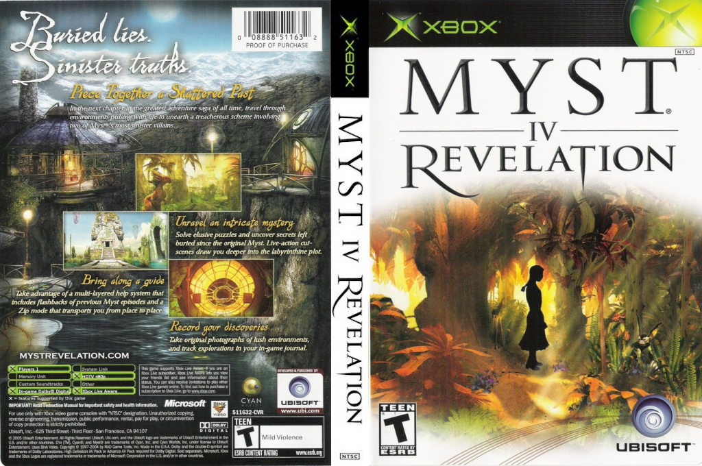 Myst 4 - Revelation — box-texture (US)