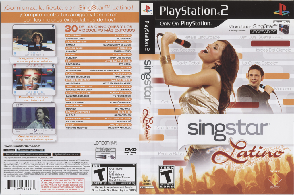 SingStar Latino — box-texture (US)