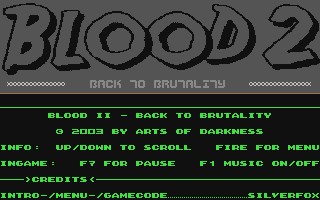 Blood 2 : Back to Brutality — sstitle (WOR)