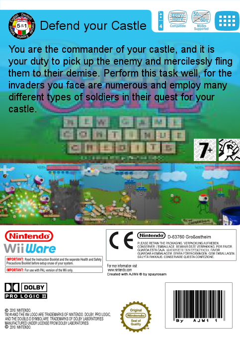 Defend Your Castle — box-2D-back (EU)