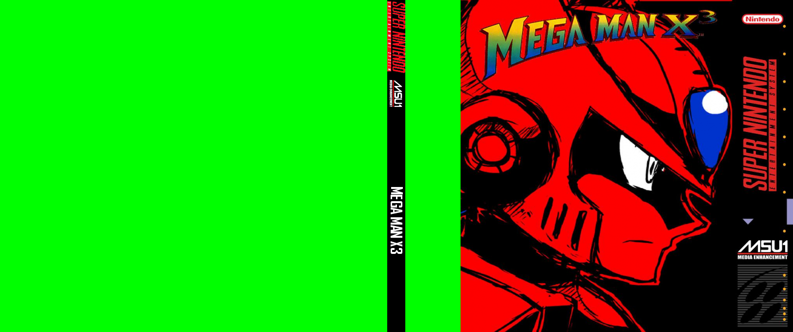 Mega Man X3 — box-texture (US)