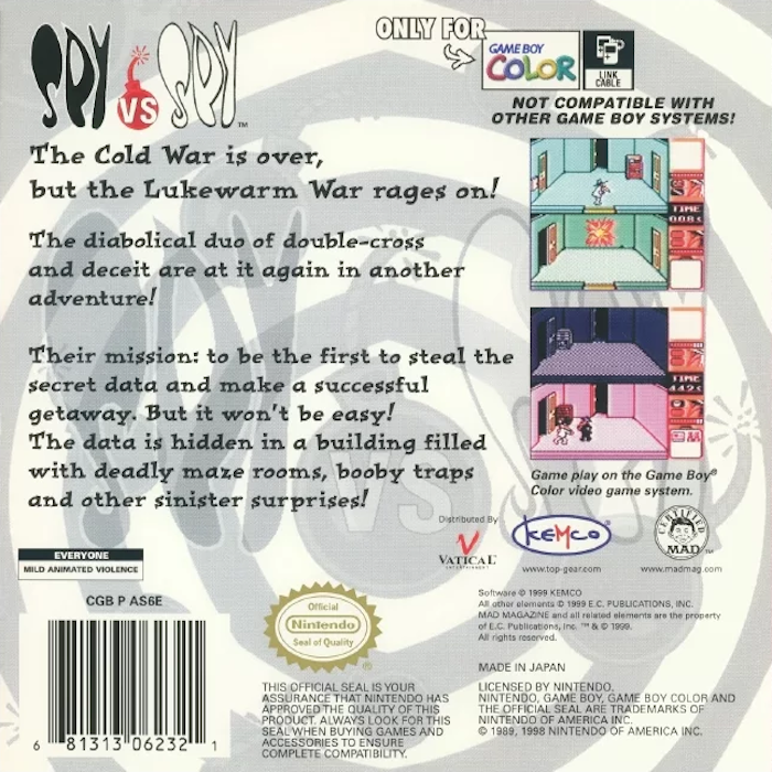 Spy vs. Spy — box-2D-back (US)