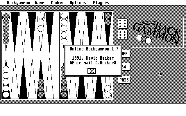 Online Backgammon — sstitle (WOR)