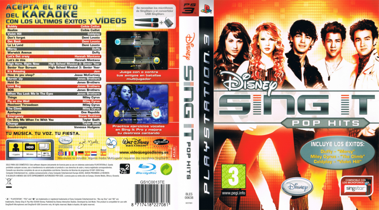 Disney Sing It - Pop Hits — box-texture (SP)